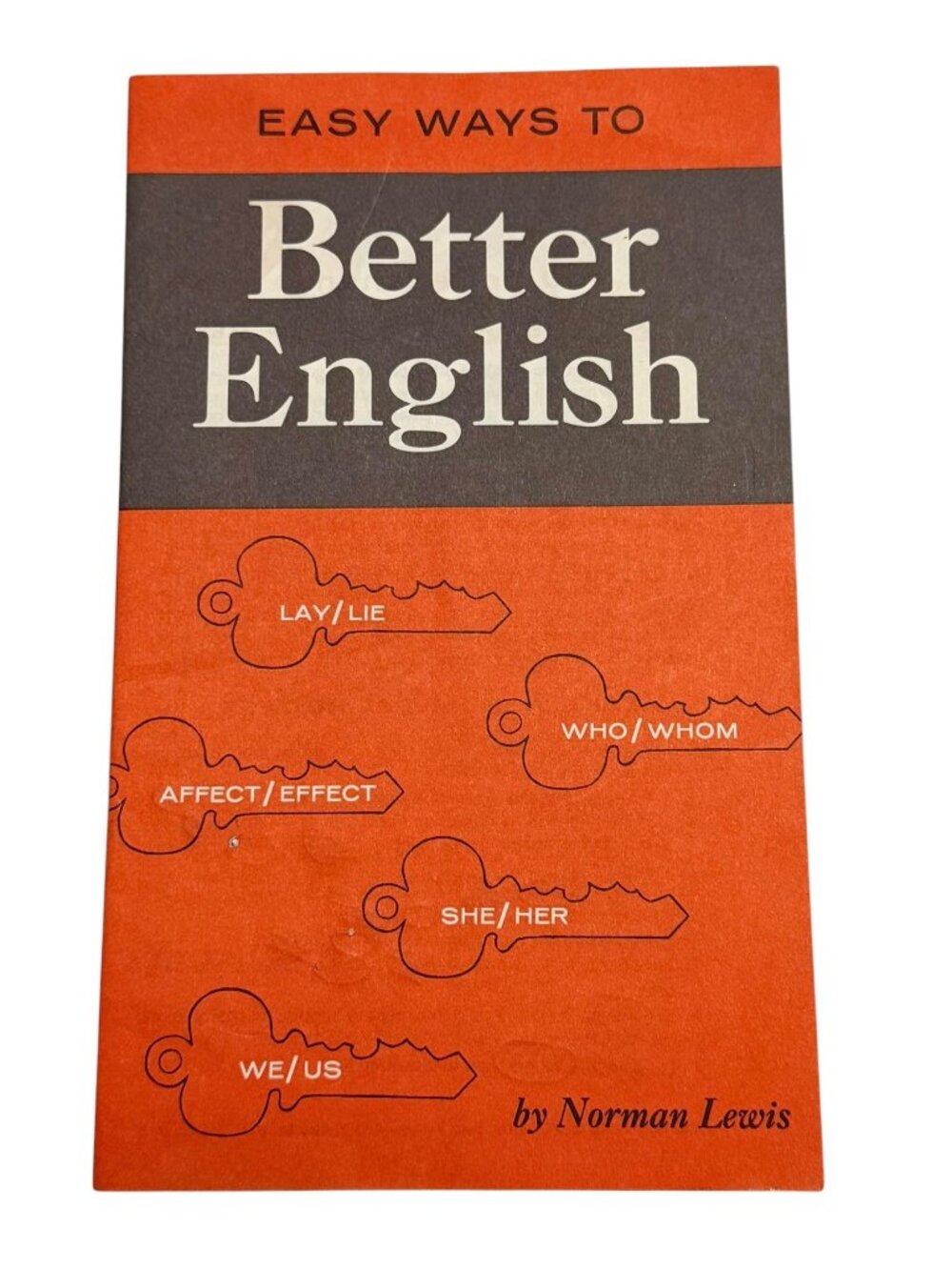 Norman Lewis Better English Easy Ways to Better English Vintage 1958 Grammar Boo